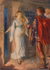 Sir Huldbrand och Undine, ur "Undine" (färglitografi)