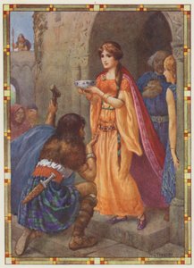 "The lady of Loch Awe", polletten (färglitografi)