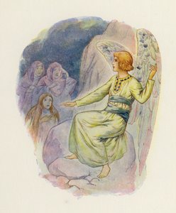 "Varför söker ni de levande bland de döda" (färglitografi)
