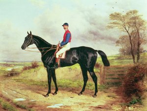 Earl Pouletts The Lamb , vinnare av Grand National, med Mr.George Ede