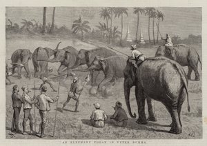 En elefantpuj i övre Burma av Harry Hamilton Johnston
