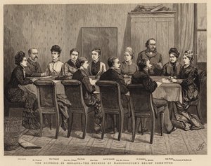 Nöden i Irland, hertiginnan av Marlboroughs hjälpkommitté av Harry Hamilton Johnston