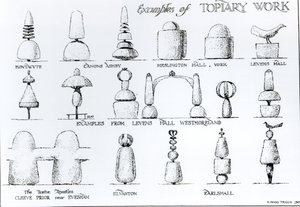 Exempel på topiary arbete, 1902 av Harry Inigo Triggs