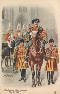Kung George V utropas av Harry and Arthur Charles Payne