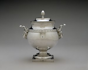 Sockerskål, ca. 1810-1835 (silver) av Harvey Lewis