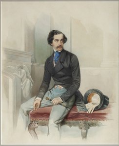 Porträtt av Alexey Arkadyevich Stolypin Mongo 1816-1858, 1845
