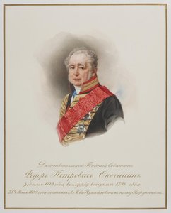 Porträtt av Fjodor Petrovitj Opochinin 1779-1852, sid. 1850