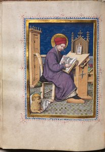 Evangeliebok med evangelistporträtt: Sankt Markus