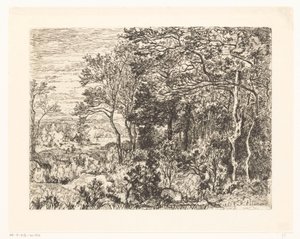 Figurer i kanten av en skog av Hector Allemand