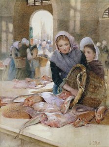 Kvinnor på fiskmarknaden, Boulogne
