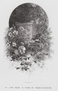 Insekten: Bina, en grav i Pere-Lachaise (gravyr) av Hector Giacomelli