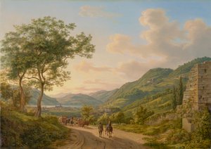 Ett område vid Lago di Como av Heinrich Adam