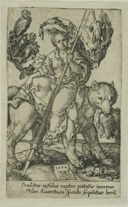 Avarice, från Vices av Heinrich Aldegrever