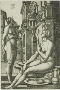 Batseba vid badet av Heinrich Aldegrever
