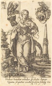 Välgörenhet, 1552. av Heinrich Aldegrever