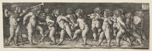 Femton nakna barn som dansar, 1535.