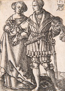Från serien The Small Wedding Dancers, 1538. av Heinrich Aldegrever