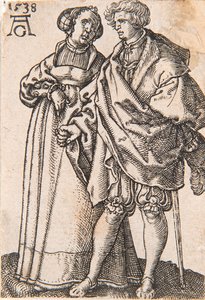 Från serien The Small Wedding Dancers, 1538. av Heinrich Aldegrever