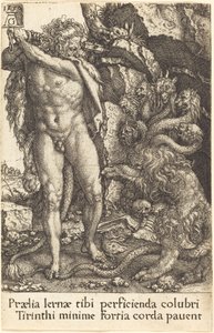 Hercules slåss med Lerneas Hydra, 1550. av Heinrich Aldegrever
