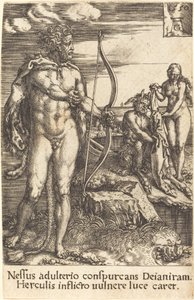 Hercules dödar Nessus av Heinrich Aldegrever