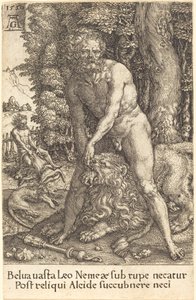 Herkules dödar lejonet av Nemea, 1550.