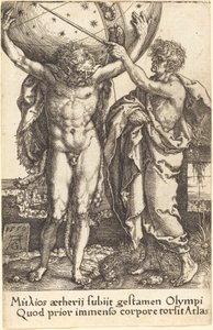 Herkules och Atlas, 1550. av Heinrich Aldegrever