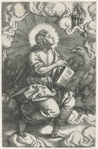 Johannes Fyra evangelister (serietitel) av Heinrich Aldegrever