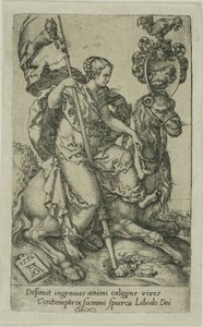 Lust, från lasterna av Heinrich Aldegrever