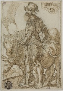 Mars, från De sju planeterna av Heinrich Aldegrever