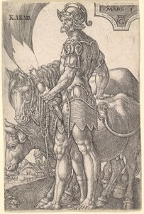 Mars, från De sju planeterna, 1533. av Heinrich Aldegrever