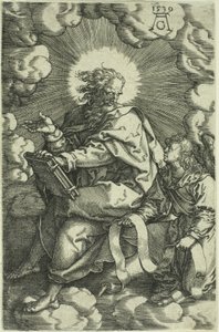 Matthew, från De fyra evangelisterna, 1539 av Heinrich Aldegrever