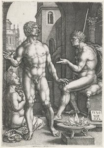 Mucius Scaevola av Heinrich Aldegrever