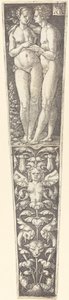 Prydnad med nakna par av Heinrich Aldegrever