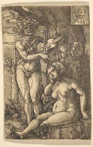 Orfeus och Eurydike, 1528. av Heinrich Aldegrever
