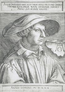 Självporträtt av Heinrich Aldegrever