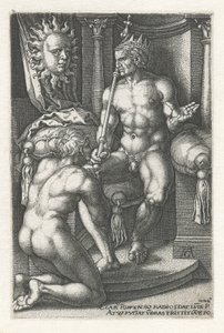 Sol Apollo De sju planeterna (serietitel) av Heinrich Aldegrever
