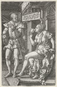 Sophonisba dricker gift av Heinrich Aldegrever