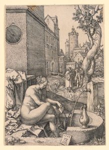 Susanna och de äldre av Heinrich Aldegrever