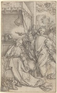 Bebådelsen, 1552. av Heinrich Aldegrever