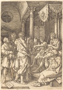 De två äldste dömda av Daniels vittnesbörd, 1555. av Heinrich Aldegrever