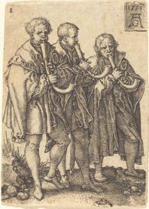 Tre musiker, 1551. av Heinrich Aldegrever