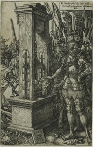 Titus Manlius halshugger sin son av Heinrich Aldegrever