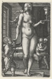 Venus (titel på objekt) De sju planeterna (serietitel) av Heinrich Aldegrever