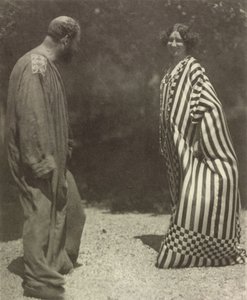 Gustav Klimt och Emilie Flöge, ca. 1909. av Heinrich Böhler