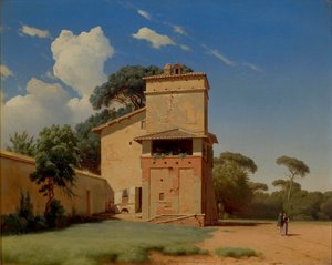 Danska: Casa del Portinaio i Villa Borgheses har. Casa del Portinaio i trädgården till Villa Borghese.