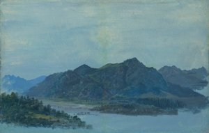 Inndalen nära Flintsbach med slottet Falkenstein och Kaiserbergen i bakgrunden
