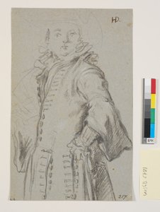 Studie för ett mansporträtt, 3/4 figur