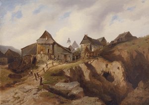 Byn nära Altenberg av Heinrich Eduard Müller