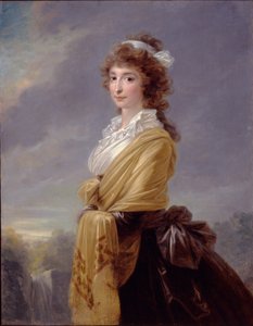 Porträtt av grevinnan Elisabeth von Thun-Hohenstein 1764-1806, 1787
