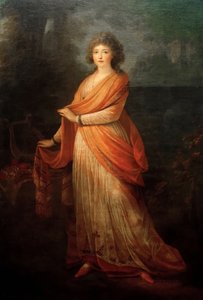 Porträtt av Varvara Vasilyevna Golitsyna, född von Engelhardt 1757-1815, 1792.